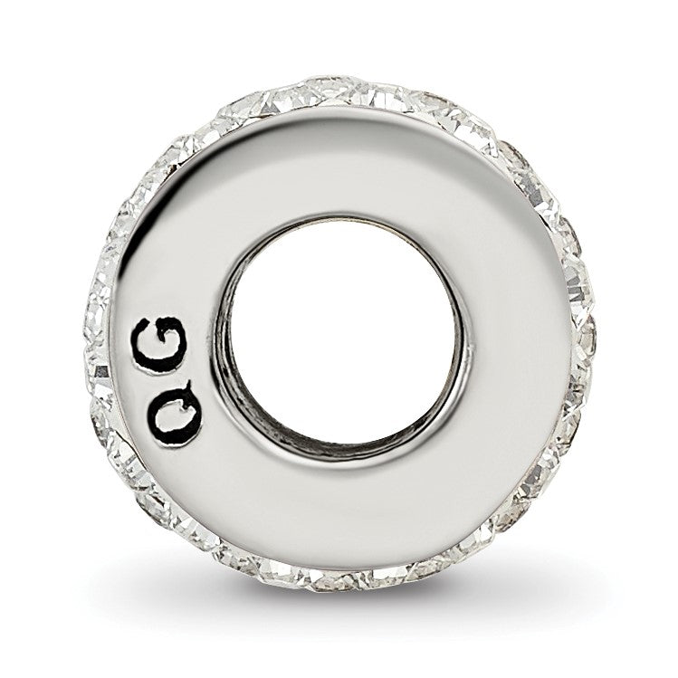 Sterlingsilber Reflections Doppelt Reihe Weiß Preciosa Kristall Perle