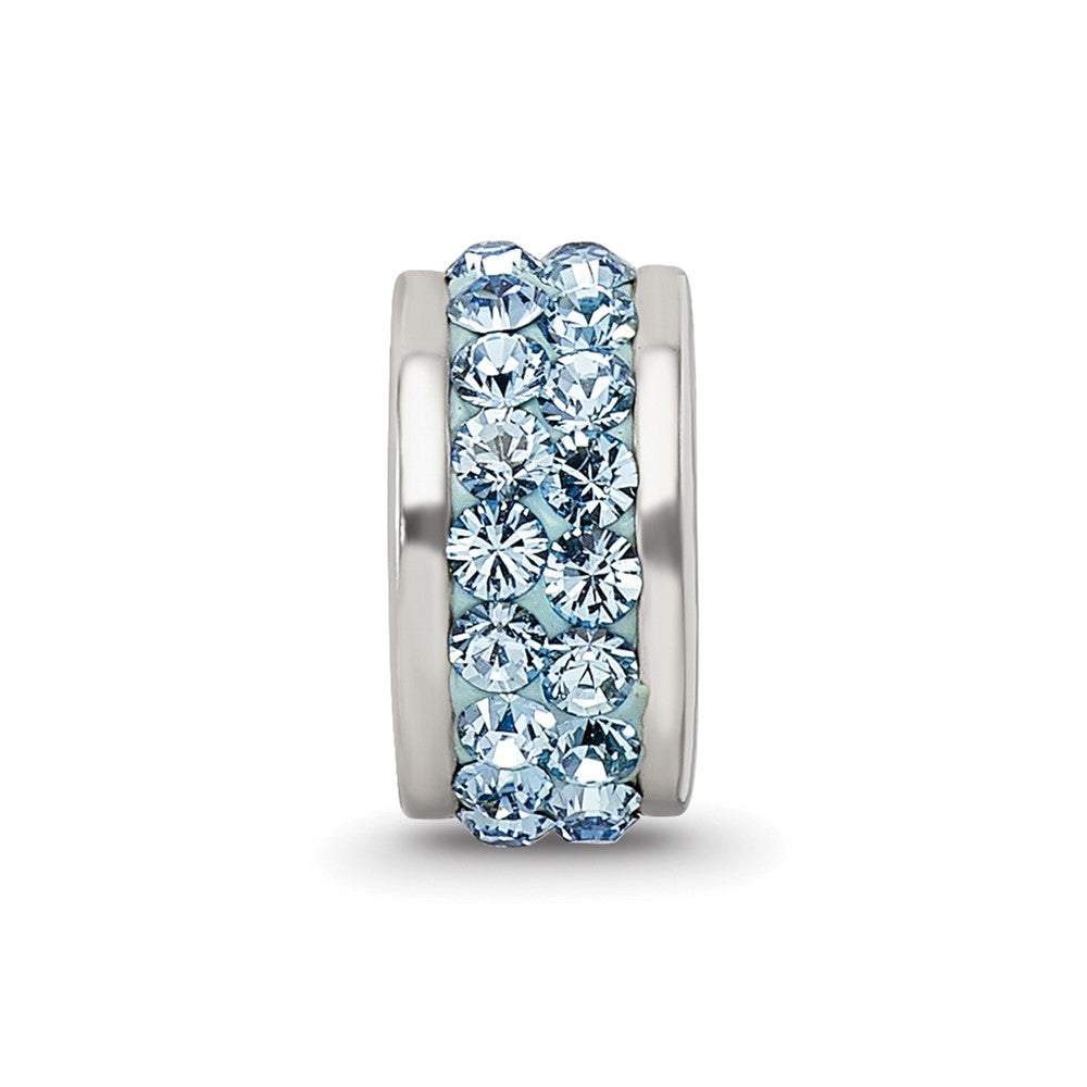 Sterlingsilber Reflections Himmel Blau Doppelt Reihe Preciosa Kristall Perle