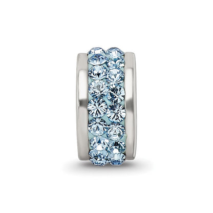 Sterlingsilber Reflections Himmel Blau Doppelt Reihe Preciosa Kristall Perle