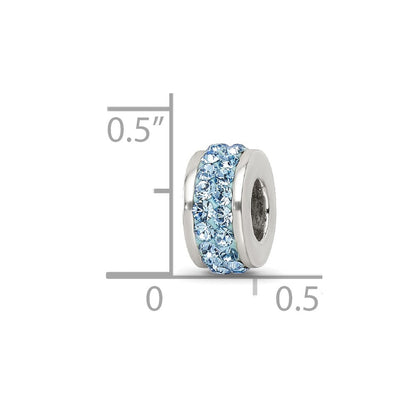 Sterlingsilber Reflections Himmel Blau Doppelt Reihe Preciosa Kristall Perle