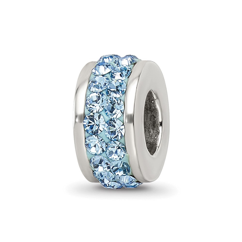 Sterlingsilber Reflections Himmel Blau Doppelt Reihe Preciosa Kristall Perle