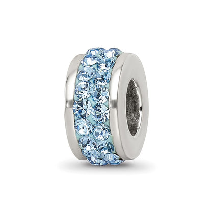 Sterlingsilber Reflections Himmel Blau Doppelt Reihe Preciosa Kristall Perle