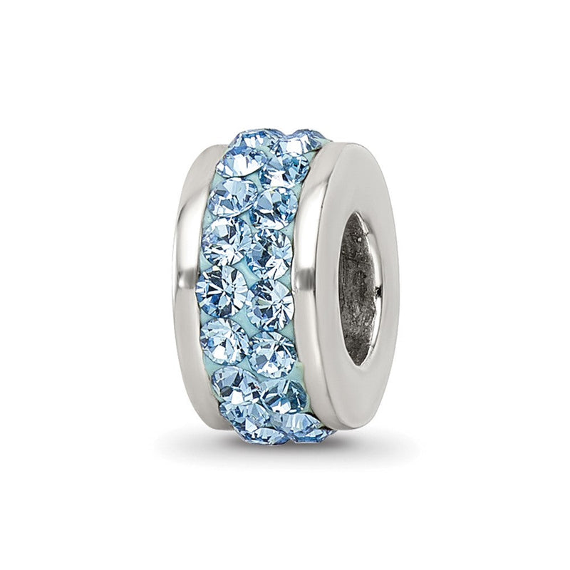 Sterlingsilber Reflections Himmel Blau Doppelt Reihe Preciosa Kristall Perle