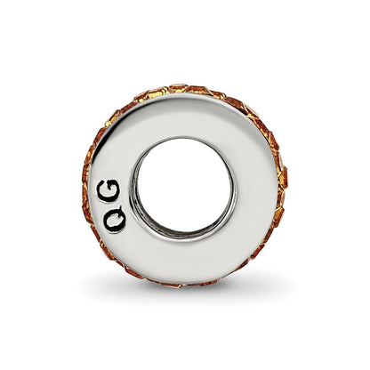 Sterlingsilber Reflections Orange Doppelt Reihe Preciosa Kristall Perle