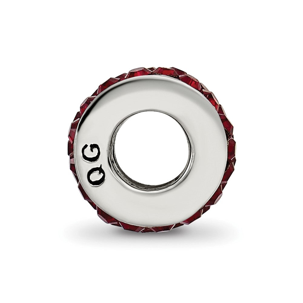 Sterlingsilber Reflections Dunkel Maroon Doppelt Reihe Preciosa Kristall Perle
