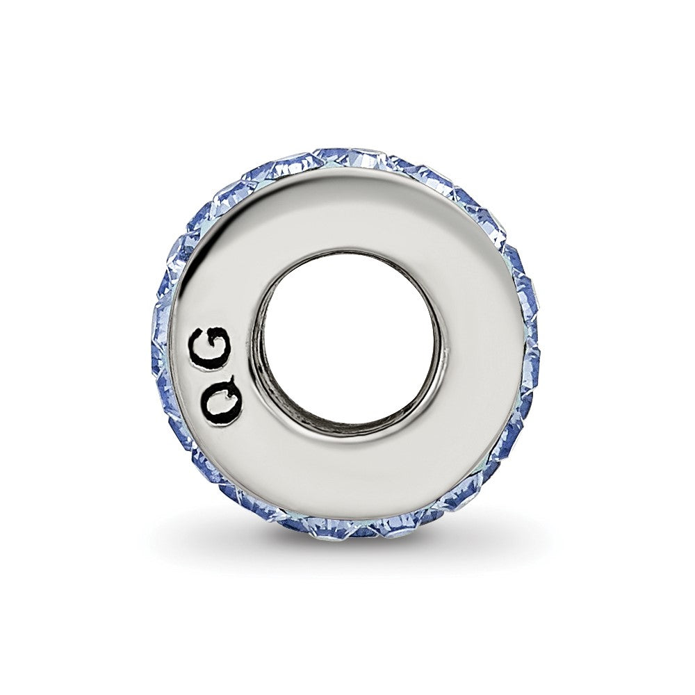 Sterlingsilber Reflections Licht Blau Doppelt Reihe Preciosa Kristall Perle