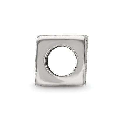 Sterlingsilber Reflections Herz Cube Perle