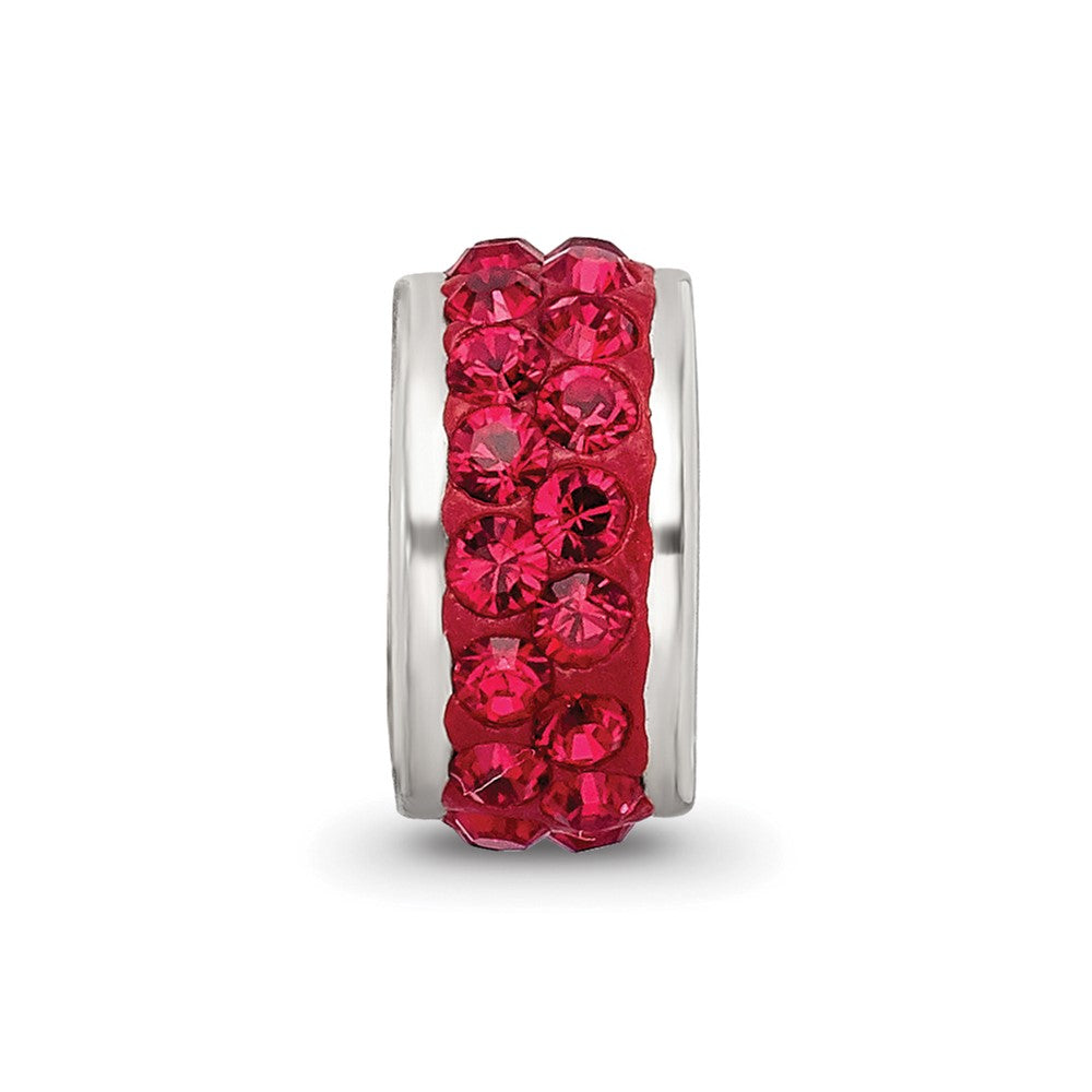 Sterlingsilber Reflections Rot Doppelt Reihe Preciosa Kristall Perle
