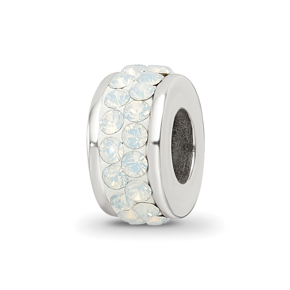 Sterlingsilber Reflections Cream Doppelt Reihe Preciosa Kristall Perle