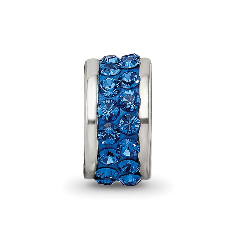 Sterlingsilber Reflections Blau Doppelt Reihe Preciosa Kristall Perle