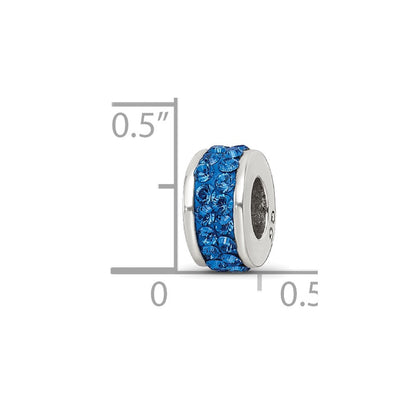 Sterlingsilber Reflections Blau Doppelt Reihe Preciosa Kristall Perle