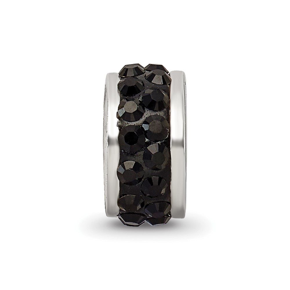 Sterlingsilber Reflections Schwarz Doppelt Reihe Preciosa Kristall Perle