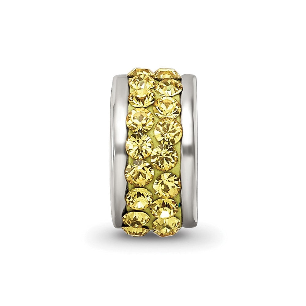 Sterlingsilber Reflections Gelb Doppelt Reihe Preciosa Kristall Perle