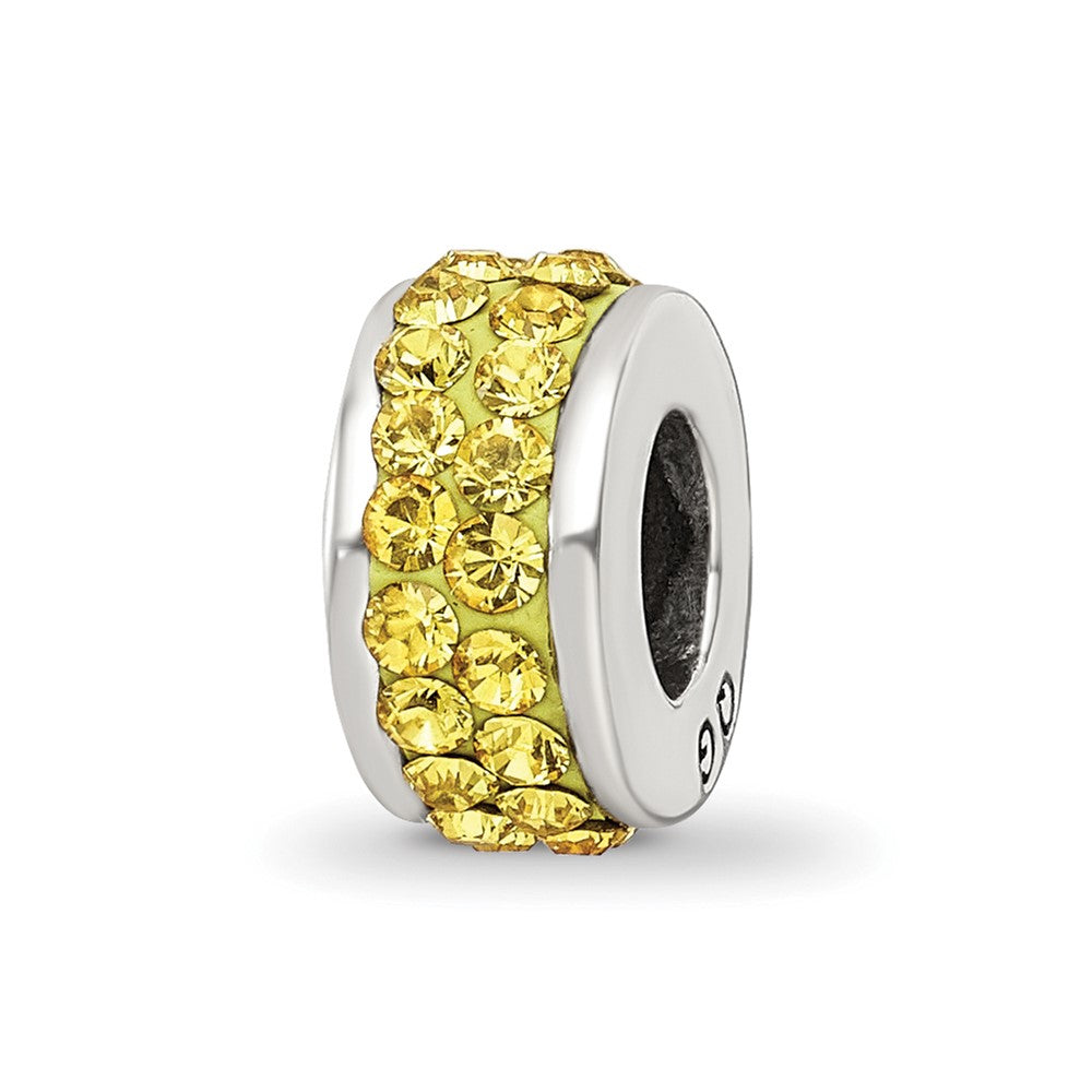 Sterlingsilber Reflections Gelb Doppelt Reihe Preciosa Kristall Perle