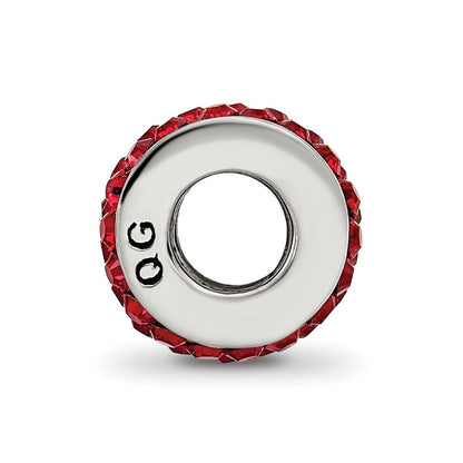 Sterlingsilber Reflections Scarlet Doppelt Reihe Preciosa Kristall Perle