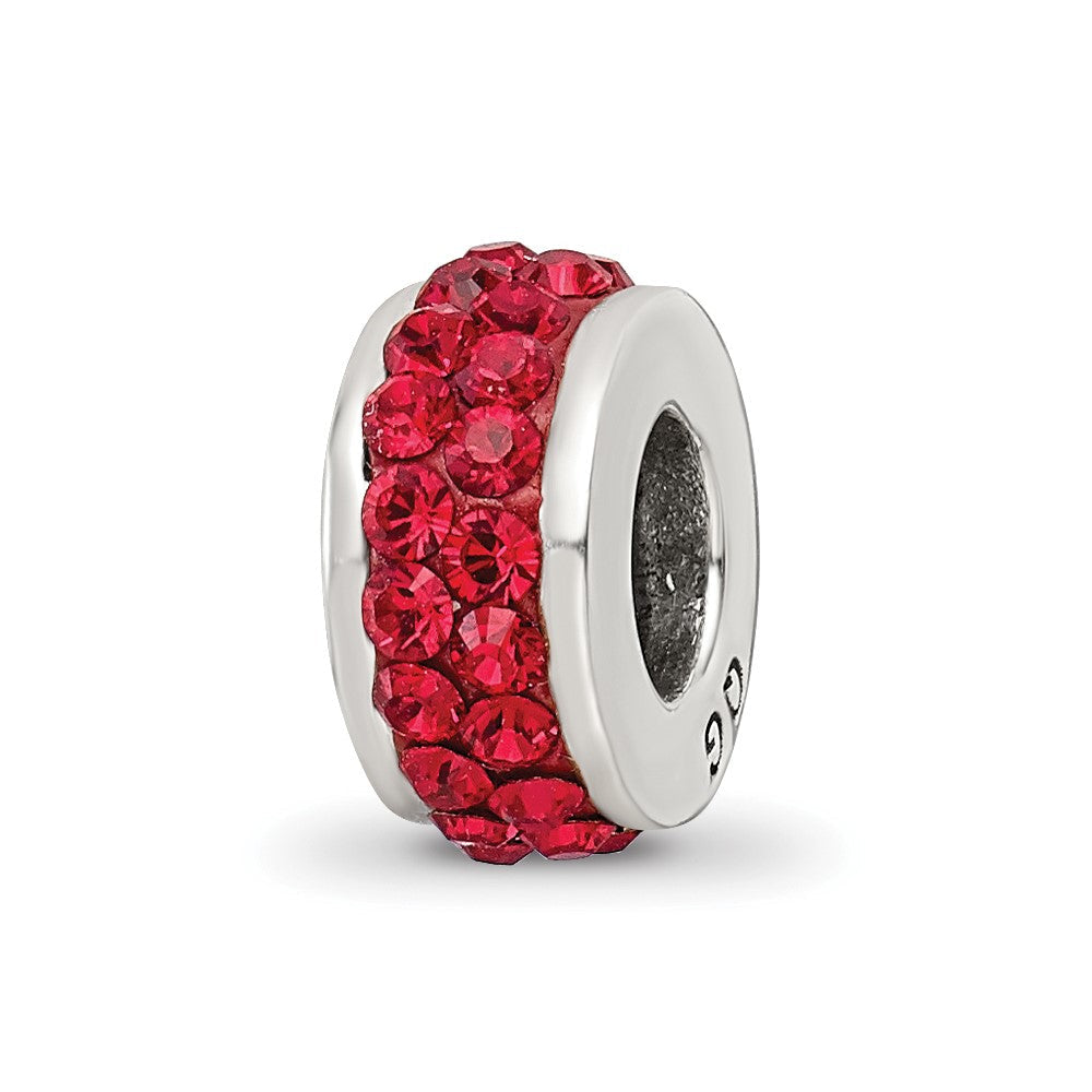 Sterlingsilber Reflections Scarlet Doppelt Reihe Preciosa Kristall Perle