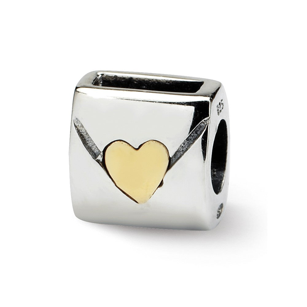 Ss/vergoldet Sterlingsilber & 14K Reflections Liebe Note Perle