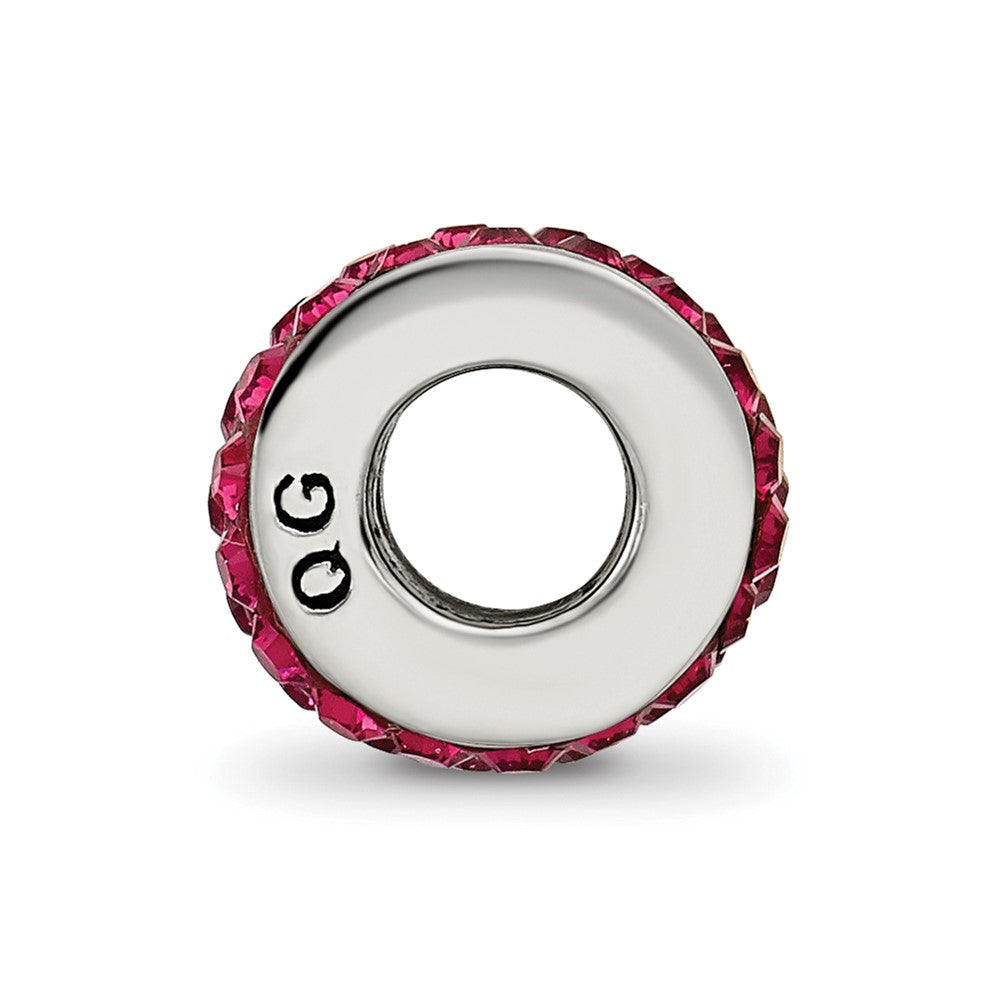 Sterlingsilber Reflections Maroon Doppelt Reihe Preciosa Kristall Perle