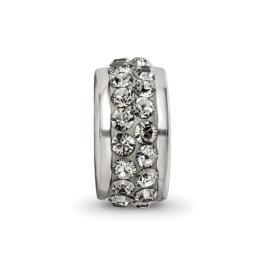 Sterlingsilber Reflections Silber/grey Doppelt Reihe Preciosa Kristall Perle