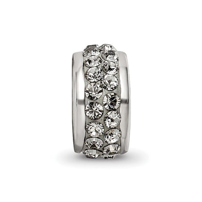 Sterlingsilber Reflections Silber/grey Doppelt Reihe Preciosa Kristall Perle
