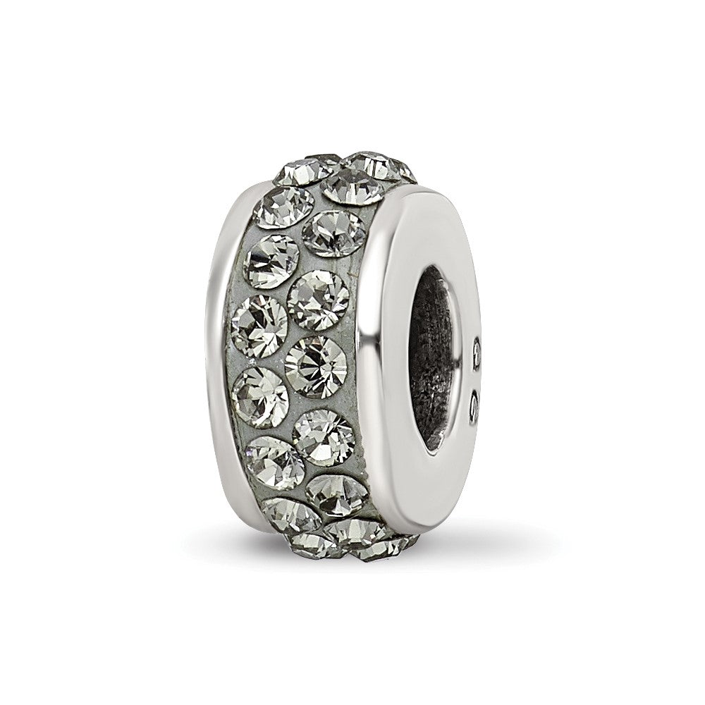 Sterlingsilber Reflections Silber/grey Doppelt Reihe Preciosa Kristall Perle