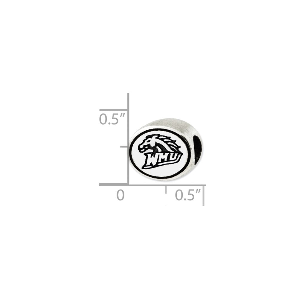 Sterlingsilber Antikisiert Western Michigan University Collegiate Perle