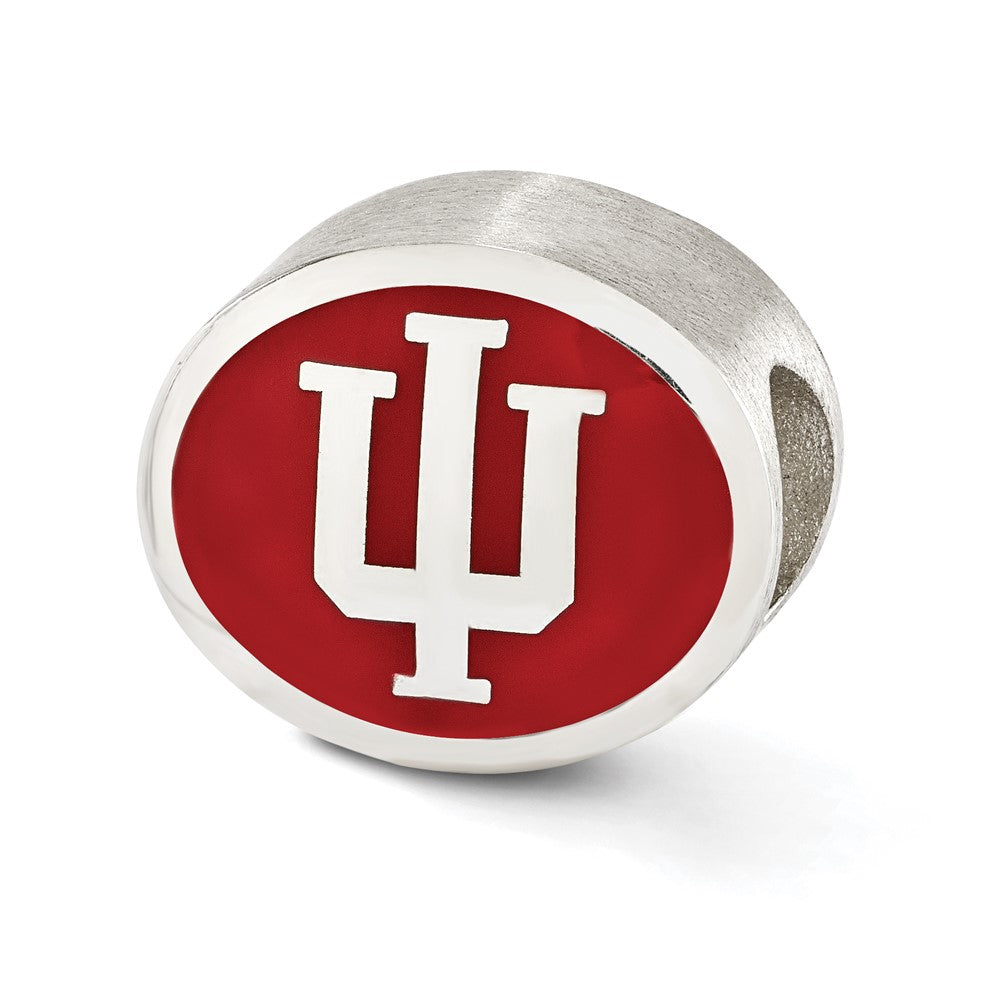 Sterlingsilber Emailliert Indiana University Collegiate Perle