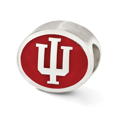 Sterlingsilber Emailliert Indiana University Collegiate Perle