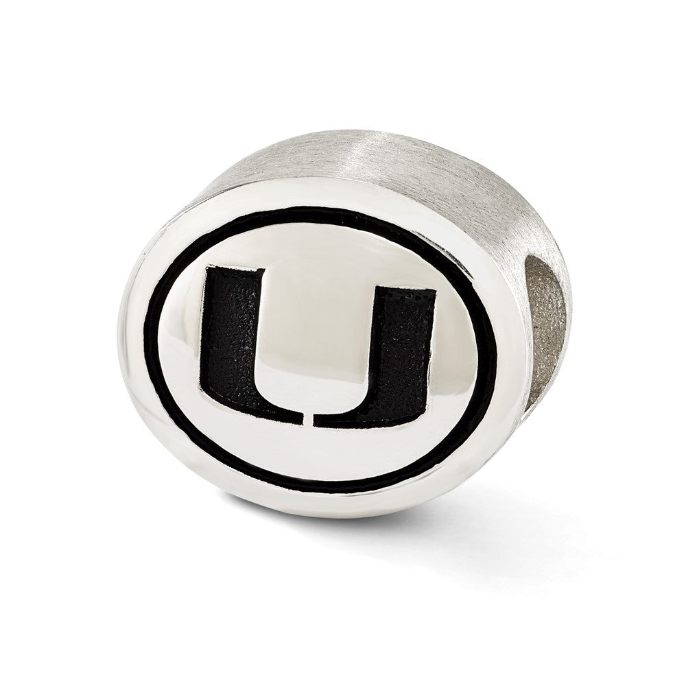 Sterlingsilber Antikisiert University Of Miami Collegiate Perle