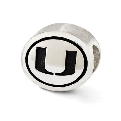 Sterlingsilber Antikisiert University Of Miami Collegiate Perle