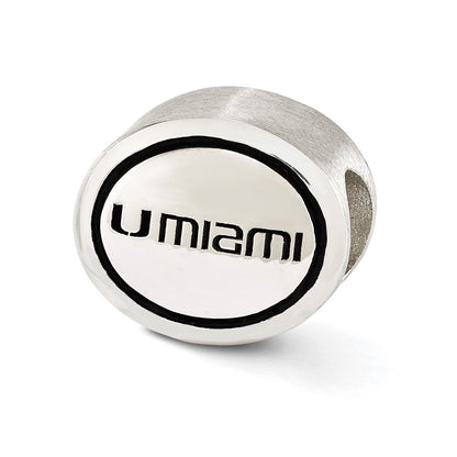 Sterlingsilber Antikisiert University Of Miami Collegiate Perle