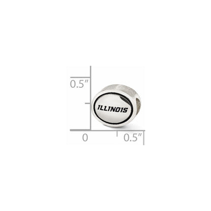 Sterlingsilber Antikisiert University Of Illinois Collegiate Perle