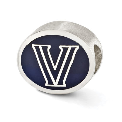 Sterlingsilber Emailliert Villanova University Collegiate Perle