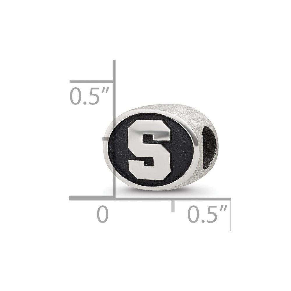 Sterlingsilber Antikisiert Syracuse University Collegiate Perle