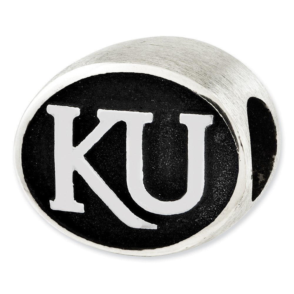 Sterlingsilber Antikisiert University Of Kansas Collegiate Perle