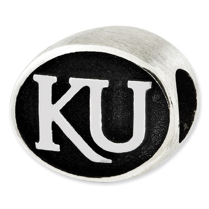 Sterlingsilber Antikisiert University Of Kansas Collegiate Perle