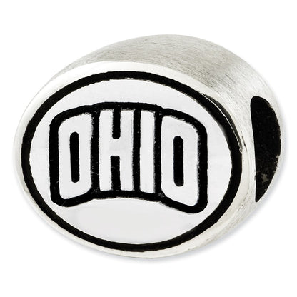 Sterlingsilber Antikisiert Ohio University Collegiate Perle