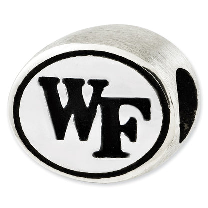 Sterlingsilber Antikisiert Wake Forest University Collegiate Perle