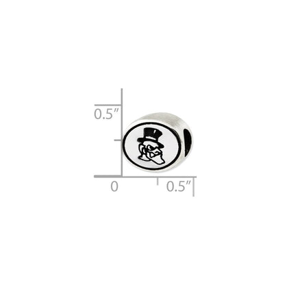 Sterlingsilber Antikisiert Wake Forest University Collegiate Perle