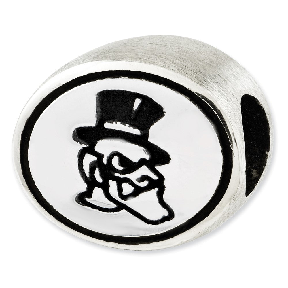 Sterlingsilber Antikisiert Wake Forest University Collegiate Perle