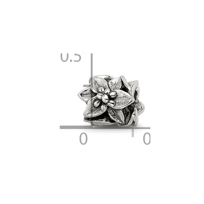 Sterlingsilber Reflections Plumeria Blumen Perle