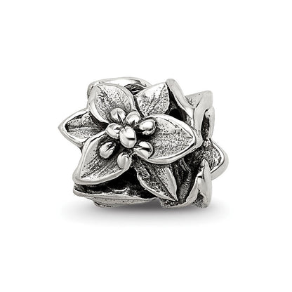 Sterlingsilber Reflections Plumeria Blumen Perle