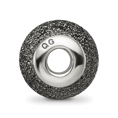 Sterlingsilber Reflections Grau Lasergeschnitten Perle