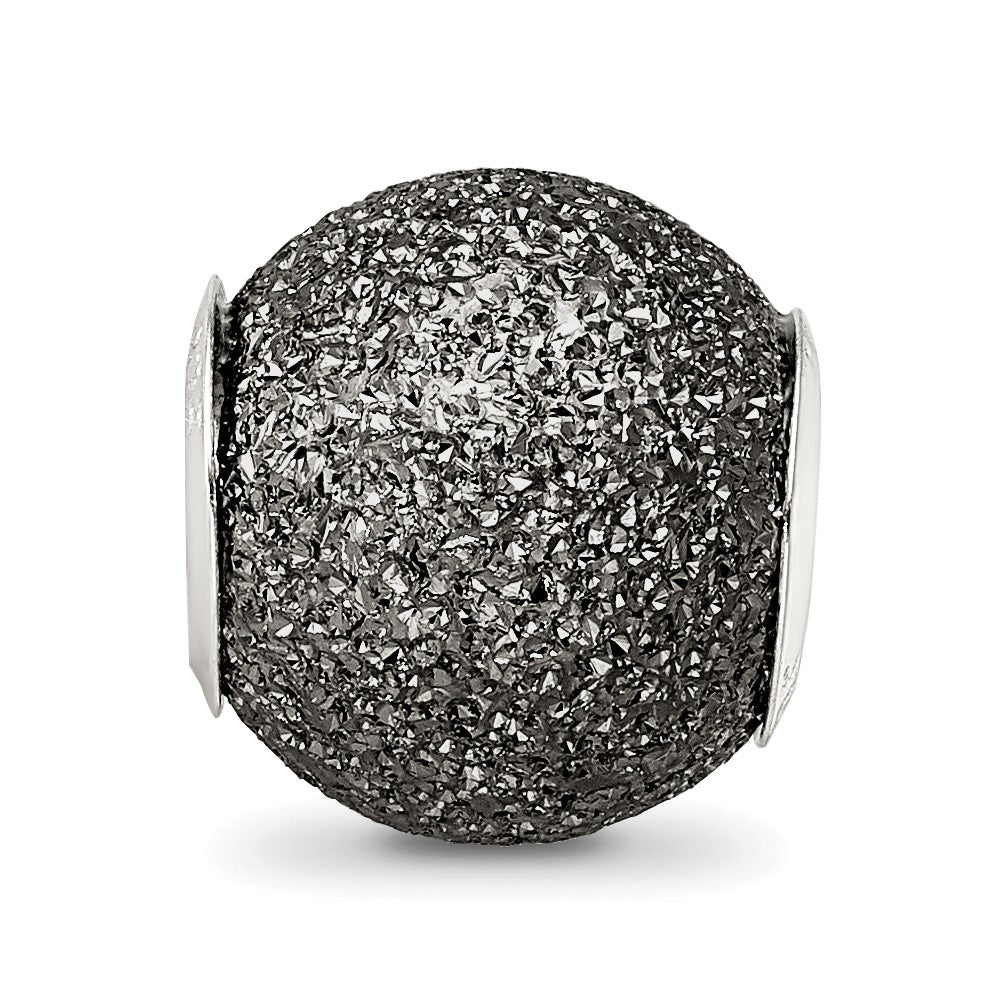 Sterlingsilber Reflections Grau Lasergeschnitten Perle