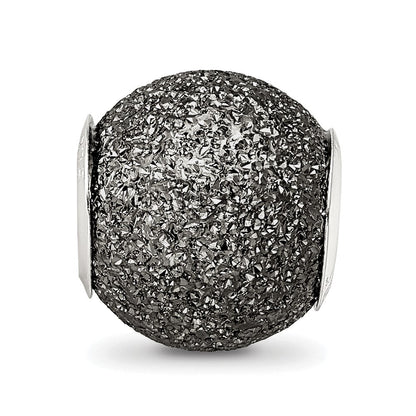 Sterlingsilber Reflections Grau Lasergeschnitten Perle