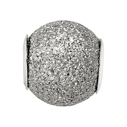 Sterlingsilber Reflections Grau Lasergeschnitten Perle