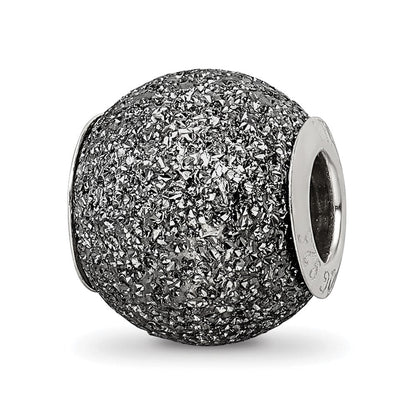 Sterlingsilber Reflections Grau Lasergeschnitten Perle