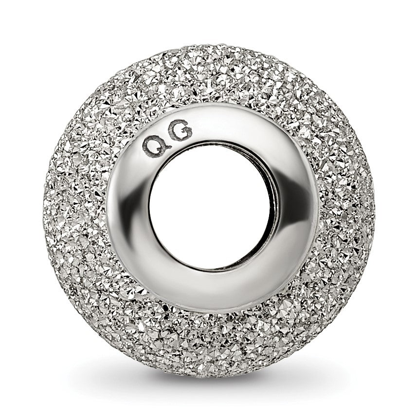 Sterlingsilber Reflections Licht Grau Lasergeschnitten Perle