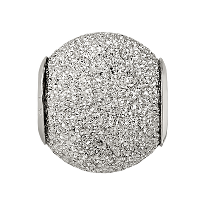 Sterlingsilber Reflections Licht Grau Lasergeschnitten Perle
