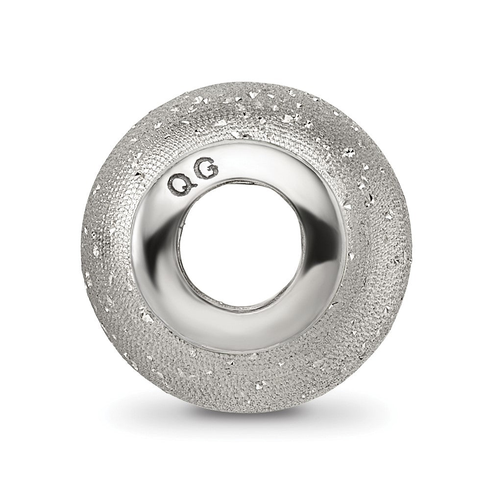 Sterlingsilber Reflections Grau Lasergeschnitten Perle
